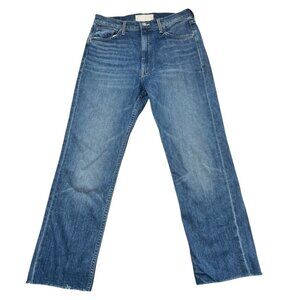Mother Superior High Waisted Rider Skimp Jeans in Cowboy's Don't Cry Size 30